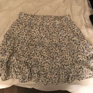 Floral flowy skirt